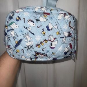 NWOT! Vera Bradley Peanuts Light Blue Quilted Belt Bag